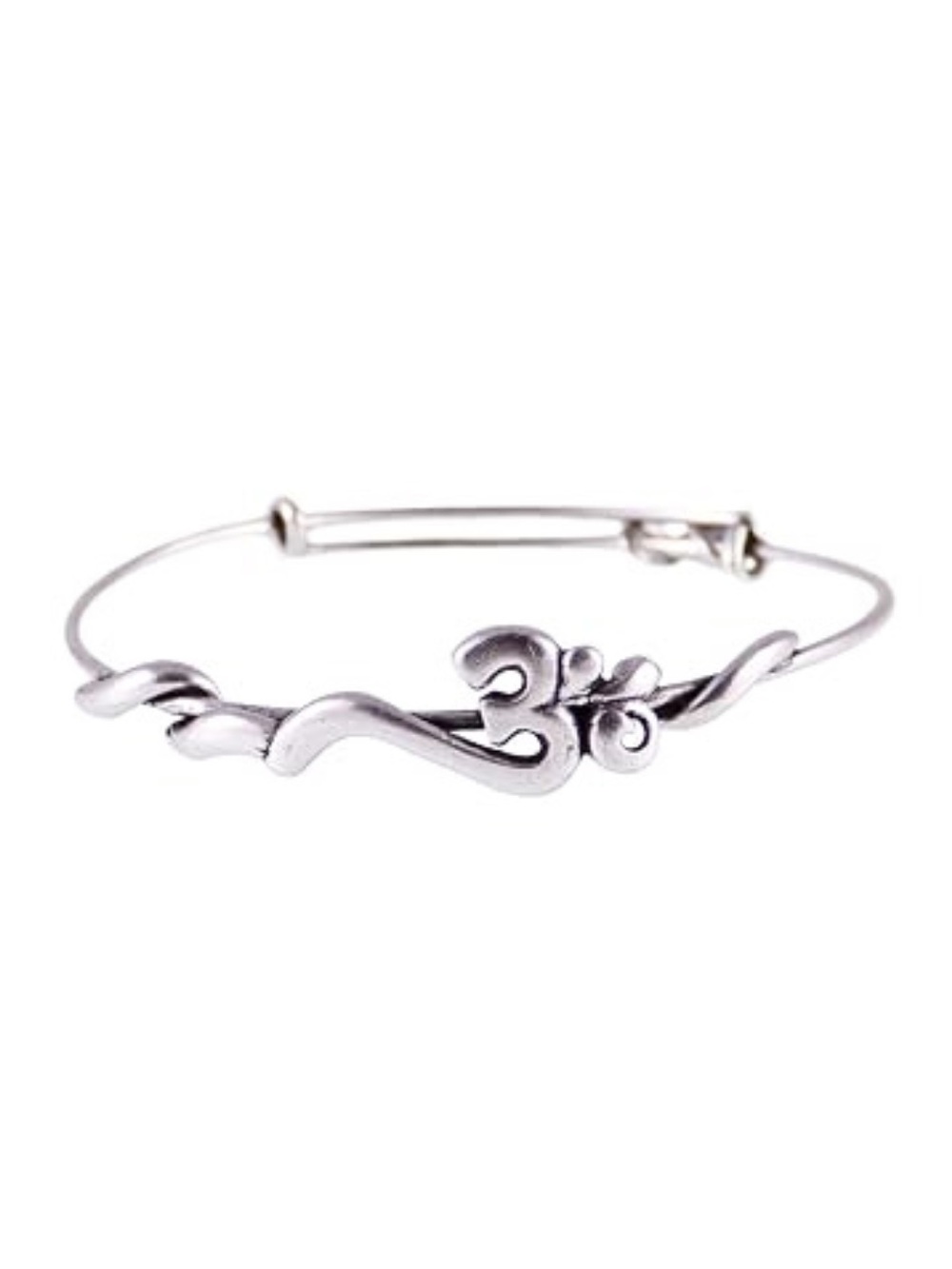 Alex and Ani OM Wrap Bangle Bracelet - Silver